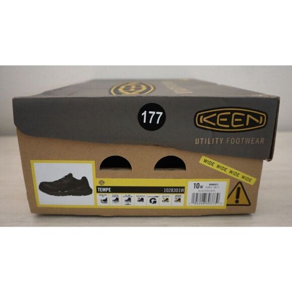 KEEN Utility 1028301W Women's Sz 10W Black Tempe Comp Toe Work Shoes - Picture 12 of 12